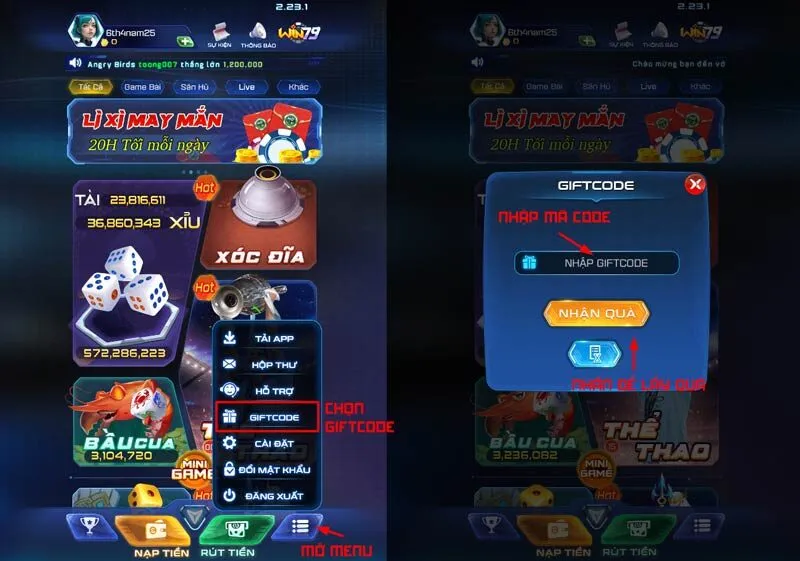 Hướng dẫn sử dụng mã code