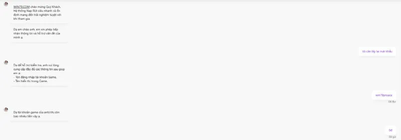 Đăng nhập và xử lý quên mật khẩu Win79